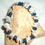  Blue Agate Pearl bracelet