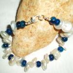  Blue Agate Pearl bracelet