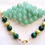 Pearl & Aventurine Green Ti..