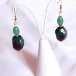  Green Aventurine Agate Ear..