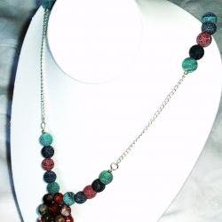  Agate beady bead Necklace