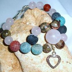  Multi Colour Agate Bracelet